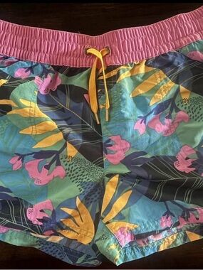 Patagonia Pink and Teal Printed Shorts